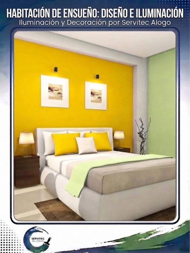 Habitación de ensueño con luz ambiental