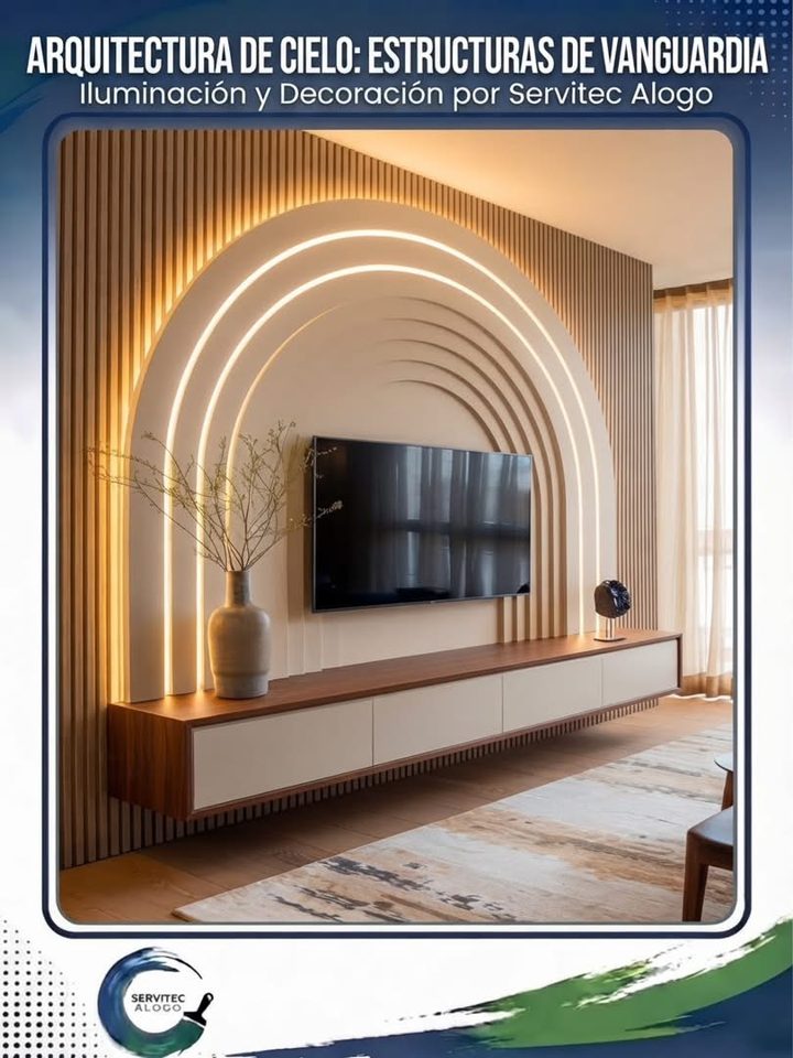 Dormitorio moderno con iluminación integrada